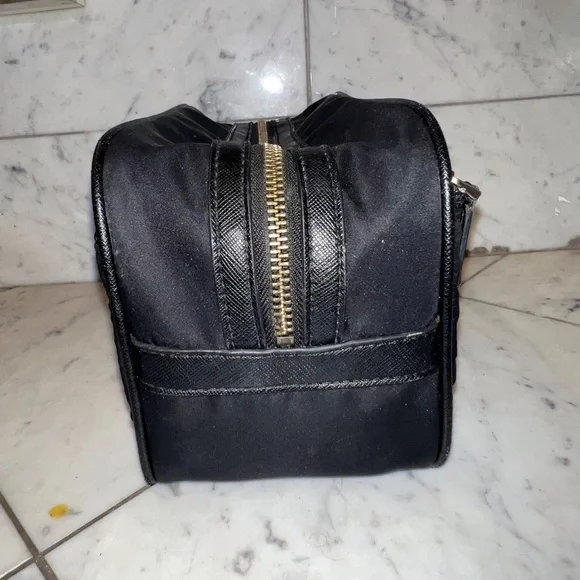 Prada Black Toiletry Bag for Men Re-Nylon and Saffiano leather